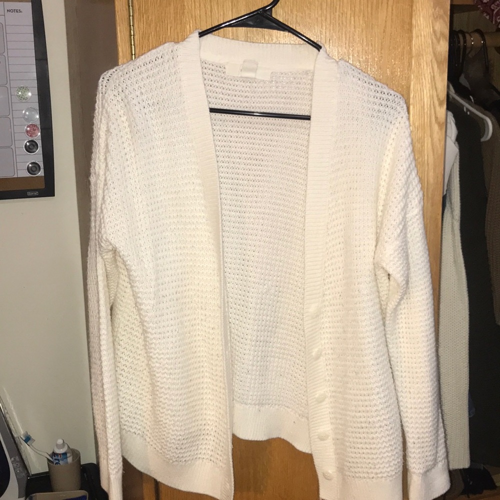 Cream cardigan